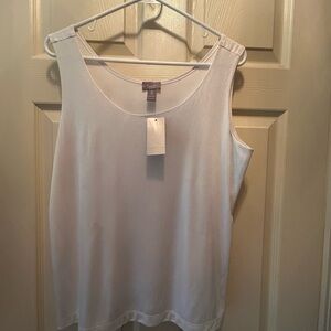 Elegant White Sleeveless Top